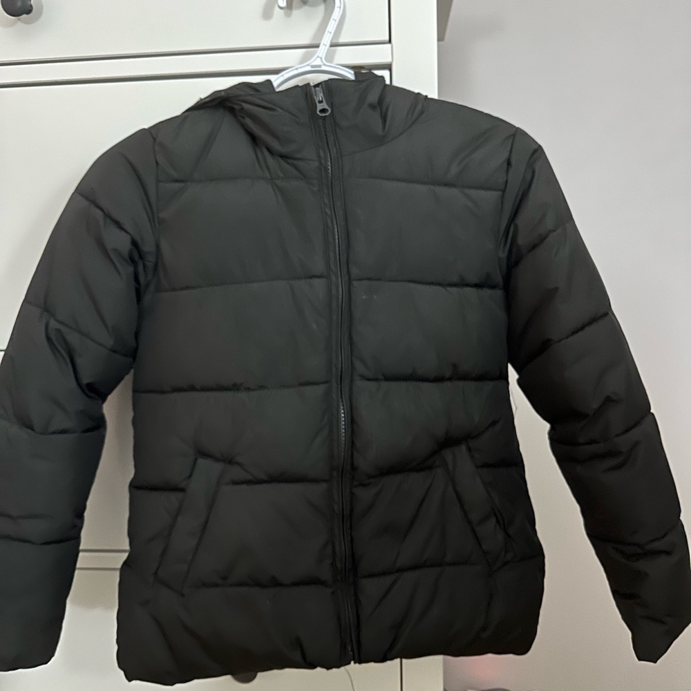 GAP black puffer jacket kids size 8 M